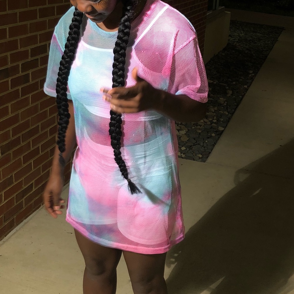 Colorful Netted Dress